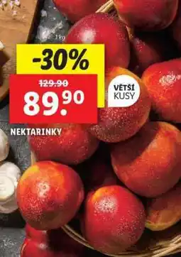 Lidl Nektarinky nabídka