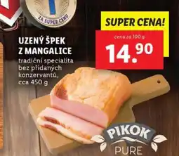 Lidl Uzený špek z mangalice nabídka