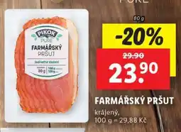 Lidl Farmářský pršut nabídka