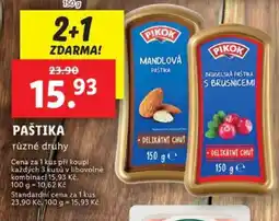 Lidl Paštika různé druhy nabídka