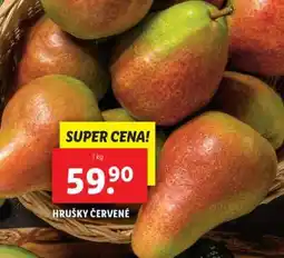 Lidl HRUŠKY ČERVENÉ nabídka