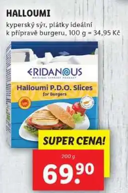 Lidl ERIDANOUS Halloumi P.D.O. Slices nabídka