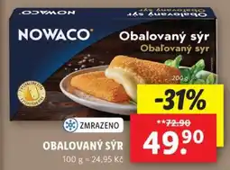 Lidl NOWACO Obalovaný sýr nabídka