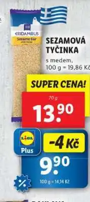 Lidl Eridanous Sezamová tyčinka nabídka