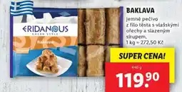 Lidl ERIDANOUS Baklava nabídka