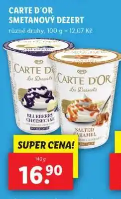 Lidl CARTE D'OR Smetanový dezert nabídka