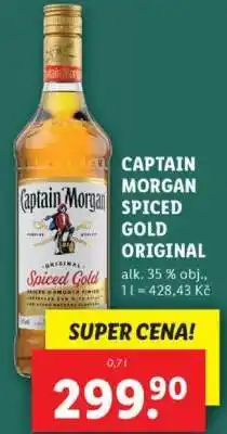 Lidl Captain Morgan Spiced Gold Original nabídka