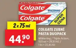 Lidl COLGATE ZUBNÍ PASTA DUOPACK nabídka