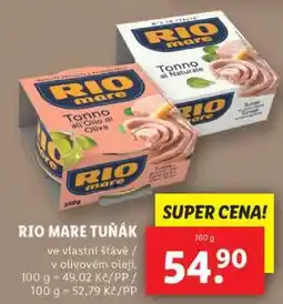 Lidl Rio Mare Tuňák nabídka