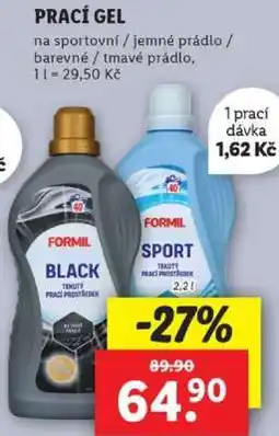 Lidl FORMIL BLACK / SPORT Tekutý prací prostředek nabídka