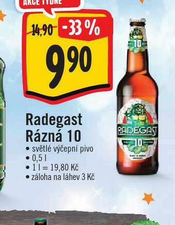 Jip Pivo radegast rázná 10 nabídka