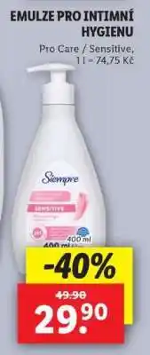 Lidl Emulze pro intimní hygienu nabídka