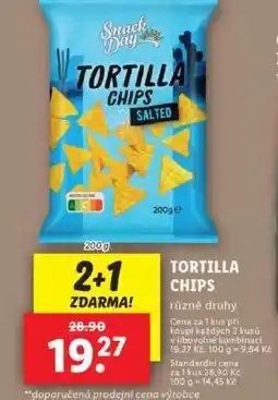 Lidl Snack Day Tortilla Chips Salted nabídka