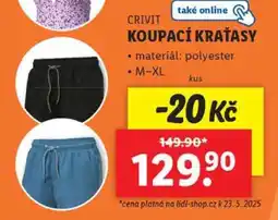 Lidl CRIVIT KOUPACÍ KRAŤASY nabídka