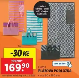 Lidl CRIVIT PLÁŽOVÁ PODLOŽKA nabídka