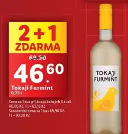 Lidl TOKAJI FURMINT nabídka