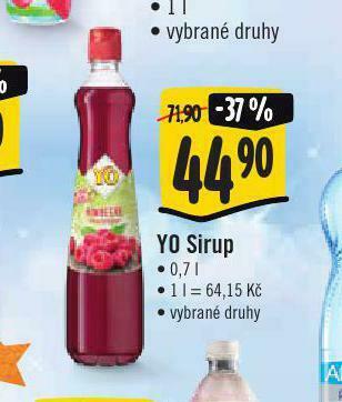 Jip Yo sirup nabídka