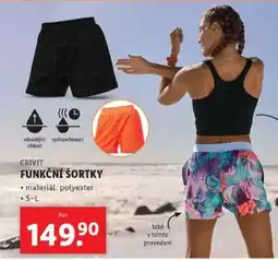 Lidl CRIVIT FUNKČNÍ ŠORTKY nabídka
