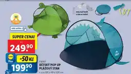 Lidl CRIVIT DĚTSKÝ POP UP PLÁŽOVÝ STAN nabídka
