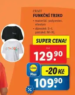 Lidl Crivit FUNKČNÍ TRIKO nabídka