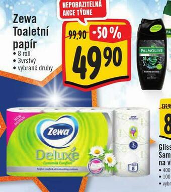 Jip Zewa deluxe toaletní papír nabídka