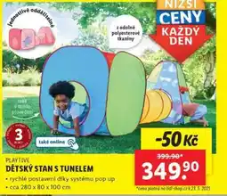 Lidl PLAYTIVE DĚTSKÝ STAN S TUNELEM nabídka