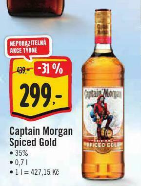 Jip Captain morgan spiced gold nabídka