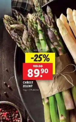 Lidl Chřest zelený nabídka