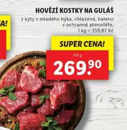 Lidl HOVĚZÍ KOSTKY NA GULAŠ nabídka