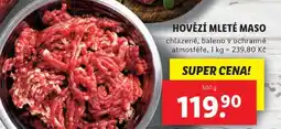 Lidl Hovězí mleté maso nabídka