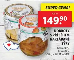 Lidl Nakládané sýry nabídka