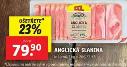 Lidl Anglická slanina nabídka