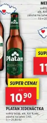 Lidl PLATAN JEDENÁCTKA nabídka