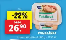 Lidl Pomazánka tuňáková nabídka