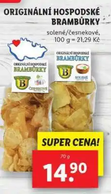 Lidl Originální hospodské brambůrky nabídka