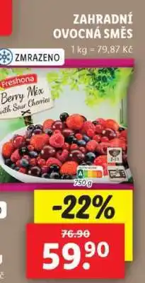 Lidl ZAHRADNÍ OVOCNÁ SMĚS nabídka