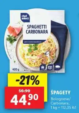 Lidl Špagety nabídka