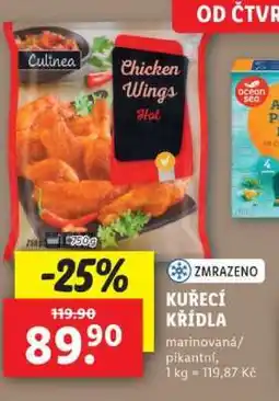 Lidl Culinea Kuřecí křídla nabídka