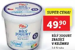 Lidl Pilos Bílý jogurt zrající v kelímku nabídka