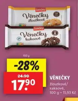 Lidl VĚNEČKY nabídka