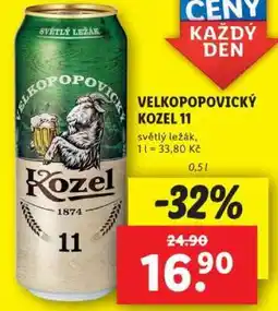 Lidl Velkopopovický Kozel 11 nabídka