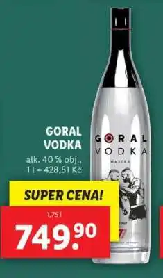 Lidl GORAL VODKA nabídka