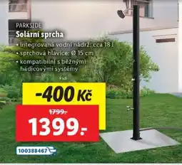 Lidl PARKSIDE SOLÁRNÍ SPRCHA nabídka