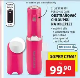 Lidl SILVERCREST PERSONAL CARE ODSTRAŇOVAČ CHLOUPKŮ NA OBLIČEJI nabídka