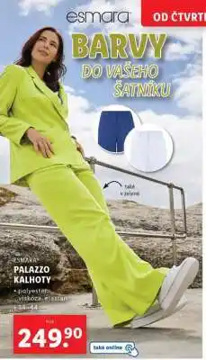 Lidl ESMARA Palazzo Kalhoty nabídka