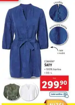 Lidl esmara ŠATY nabídka