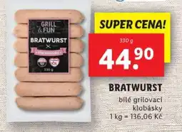 Lidl Bratwurst nabídka