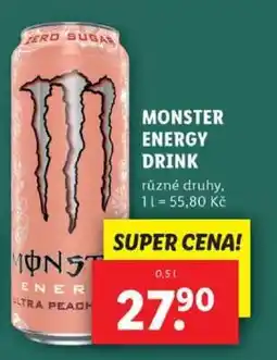 Lidl Monster Energy drink nabídka