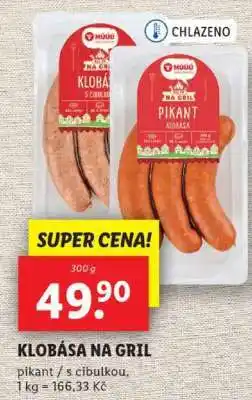 Lidl KLOBÁSA NA GRIL nabídka