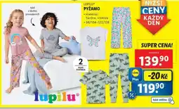 Lidl Lupilu PYŽAMO nabídka